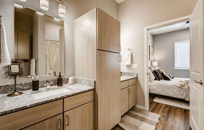 Bathroom With Bedroom at Grandstone at Sunrise, Peoria