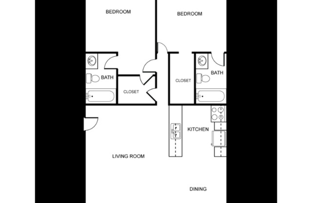 2 beds, 2 baths, 980 sqft, $2,125, Unit 217