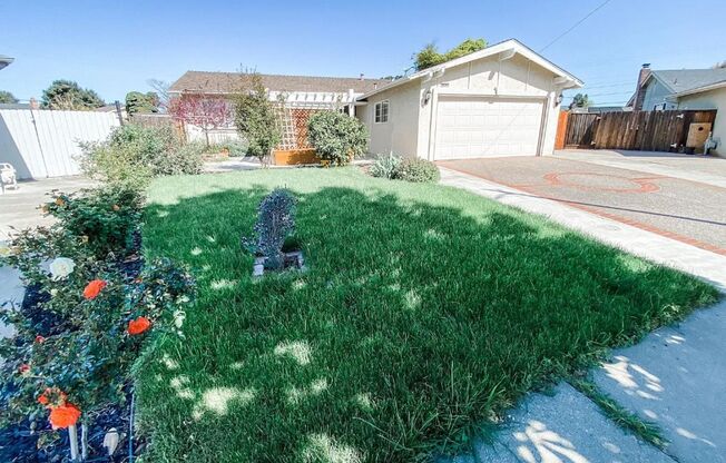 BEAUTIFUL HOME IN DESIREABLE CENTERVILLE, FREMONT. EXTRA ROOMS AND LOTS OF FRUIT TREES ON CUL-DE-SAC!!!