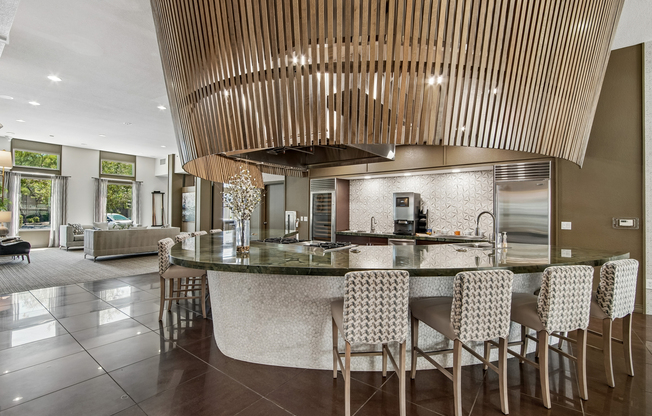 Clubhouse Kitchen with Gourmet Coffee Machine