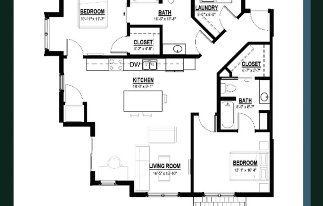 2 beds, 2 baths, 1,150 sqft, $1,935, Unit 5380300