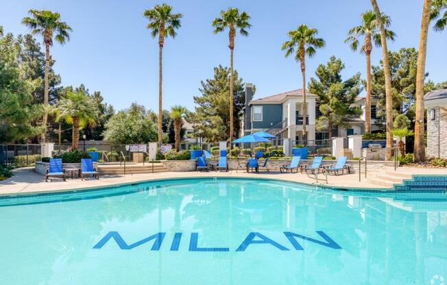 Swimming Pool at Milan Apartment Townhomes, Nevada, 89183