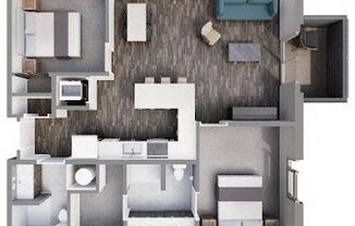 2 beds, 2 baths, $1,630