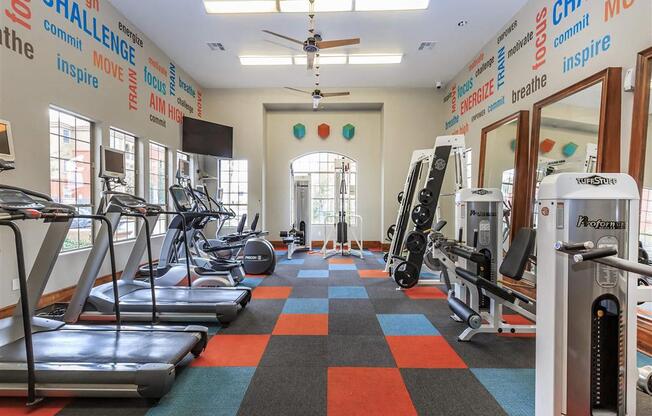 Montecito Pointe Fitness Center With Updated Equipment in Las Vegas, NV Apartment Rentals