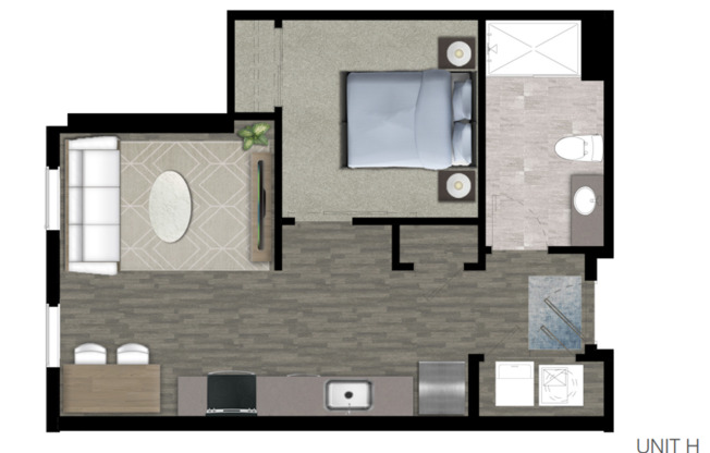 1 bed, 1 bath, 520 sqft, $1,235, Unit 802