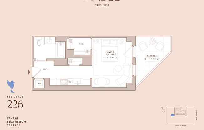 Studio, 1 bath, $4,731, Unit 226