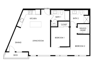 2 beds, 2 baths, 1,000 sqft, $3,325