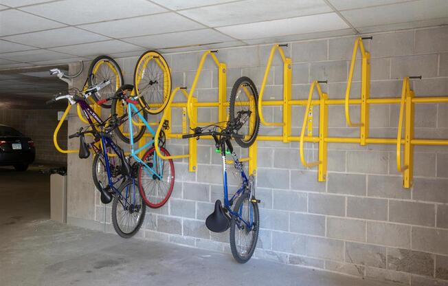 convenient bike racks