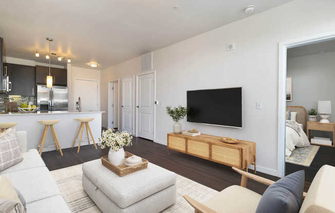 Living Room with Hard Surface Flooring