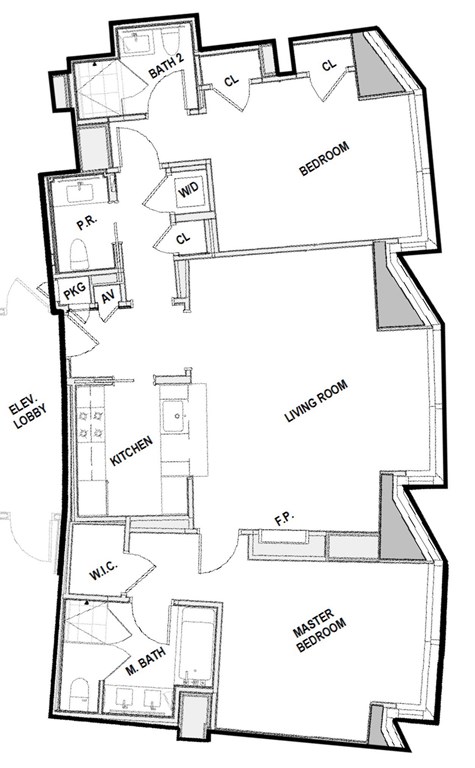 2 beds, 2.5 baths, 1,357 sqft, $16,000, Unit 3608