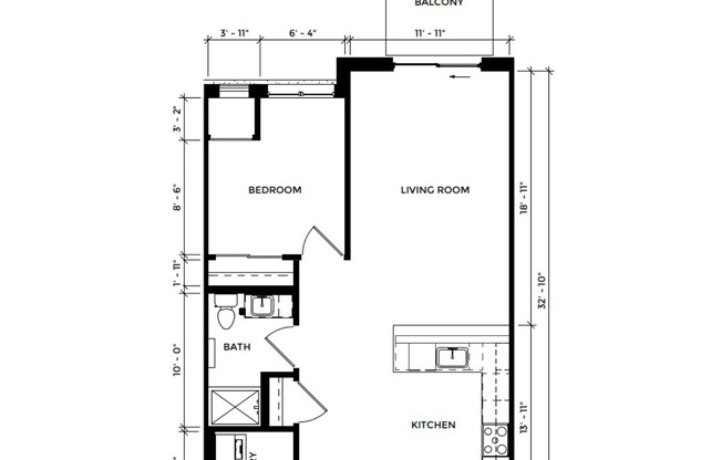 1 bed, 1 bath, 766 sqft, $1,750, Unit SC 1408-208