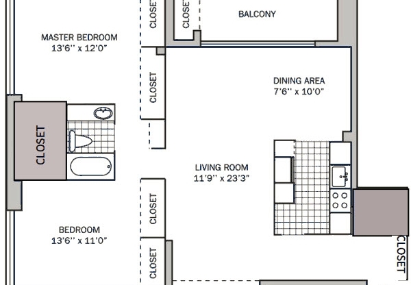 2 beds, 1 bath, 1,150 sqft, $1,532