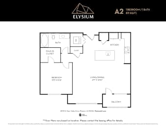 1 bed, 1 bath, 811 sqft, $1,860