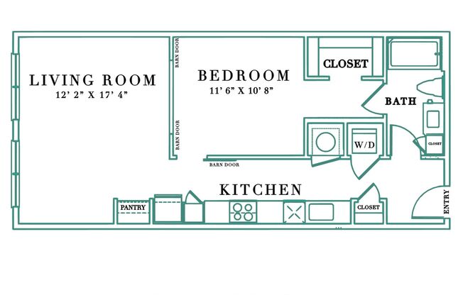 1 bed, 1 bath, 750 sqft, $1,949, Unit 307