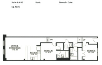 2 beds, 2 baths, 980 sqft, $1,699, Unit 630