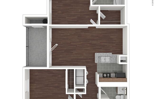 2 beds, 2 baths, 919 sqft, $1,609