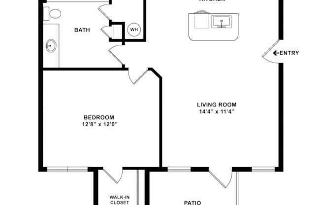 1 bed, 1 bath, 764 sqft, $1,391