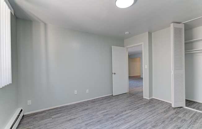 Bedroom With Closet at Johnson Legacy Apartments, Milwaukee, WI, 53223