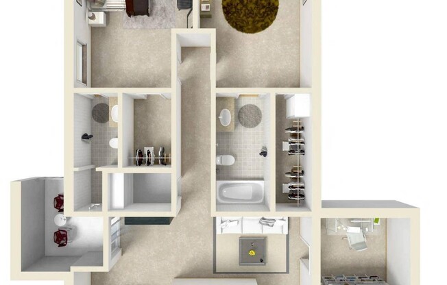 2 beds, 2 baths, 1,134 sqft, $1,150