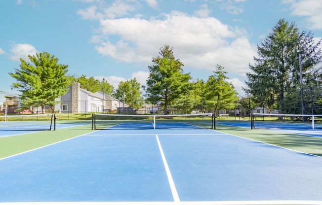 Tennis Courts at Woodbridge Bloomington Apartments
