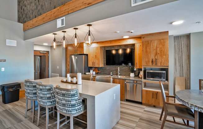 Kitchen at Heritage at Church Ranch 55+ Apartments, Colorado