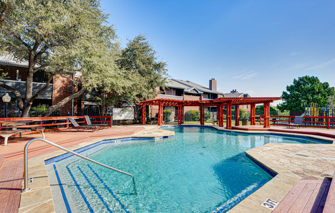 Invigorating Pool at Indian Creek Apartments, Carrollton, TX