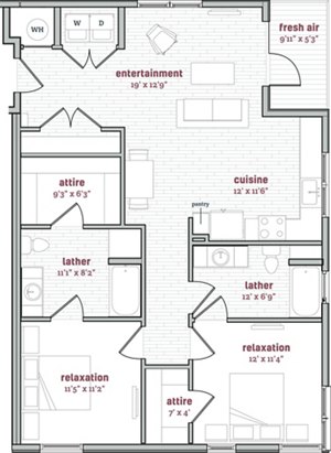 2 beds, 2 baths, 1,168 sqft, $2,858