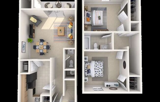 2 beds, 1.5 baths, 850 sqft, $1,075, Unit 04E