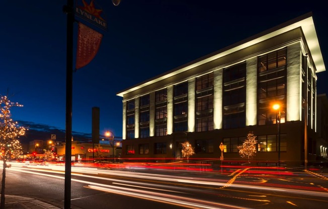 Exterior In Night at Buzza Lofts of Uptown, Minnesota, 55408