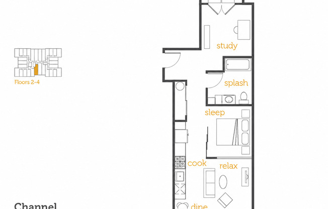 1 bed, 1 bath, 667 sqft, $2,025, Unit 225
