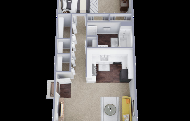 1 bed, 1 bath, 650 sqft, $1,050