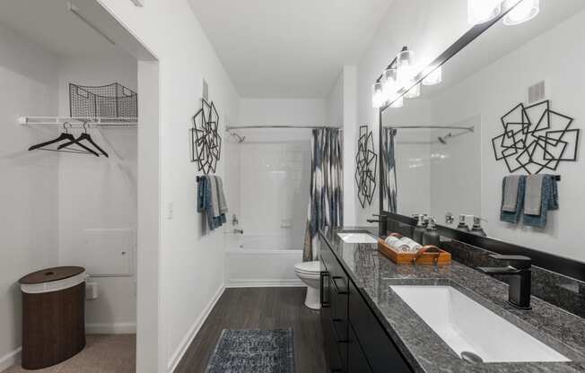 our apartments offer a bathroom with a shower and tub