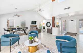 Clubhouse Interior at Bookstone and Terrace Apartments in Irving, Texas