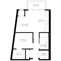 1 bed, 1 bath, 591 sqft, $1,560