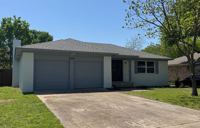 Move in Ready - 3 bedroom 2 bath 2 car garage