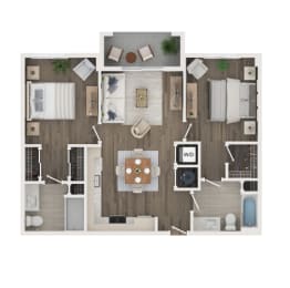 2 beds, 2 baths, 982 sqft, $2,850