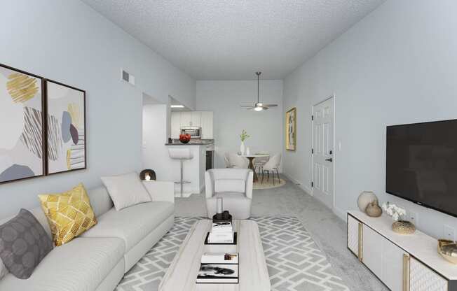 Living Room With TV at Honey Creek, Greenwood