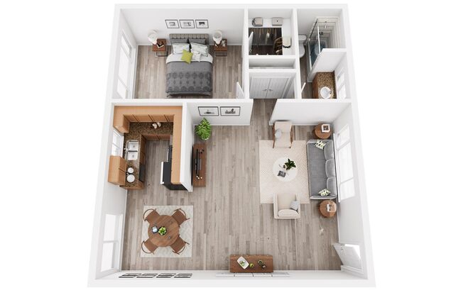 1 bed, 1 bath, 727 sqft, $1,800, Unit # 509