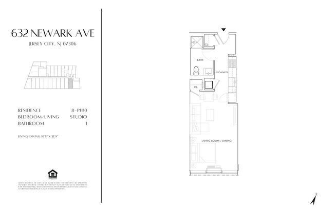 Studio, 1 bath, 476 sqft, $2,646, Unit 2010