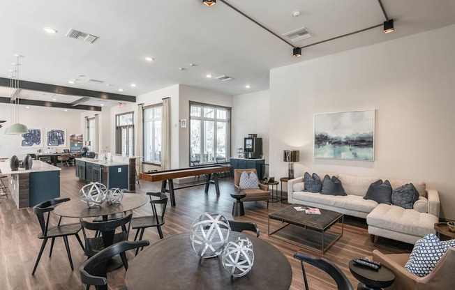 Living Area With Kitchen at Village at Westland Cove Apartments, Knoxville, TN, 37922