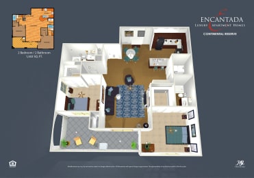 2 beds, 2 baths, 1,503 sqft, $1,854