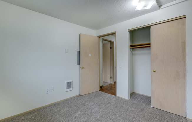 bedroom with closet