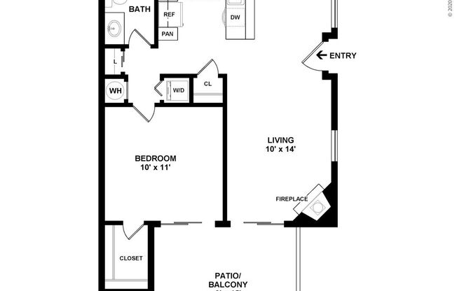 1 bed, 1 bath, 682 sqft, $1,695