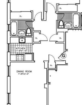 2 beds, 2 baths, 1,200 sqft, $7,700, Unit 8B
