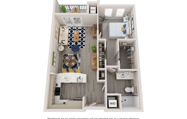 1 bed, 1 bath, 787 sqft, $2,090