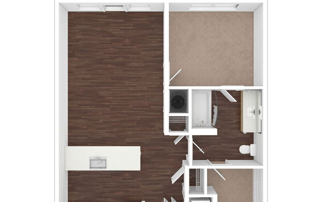 1 bed, 1 bath, 702 sqft, $1,465