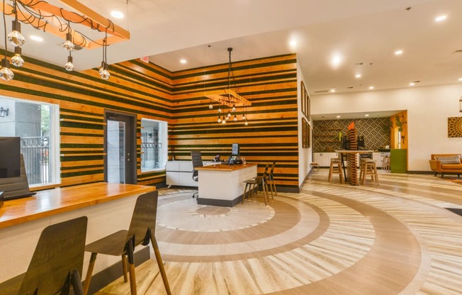 lobby near the domain apartments