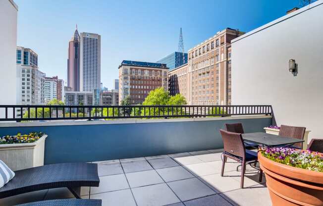 Biltmore at Midtown Apartments in Atlanta, GA photo of rooftop area.