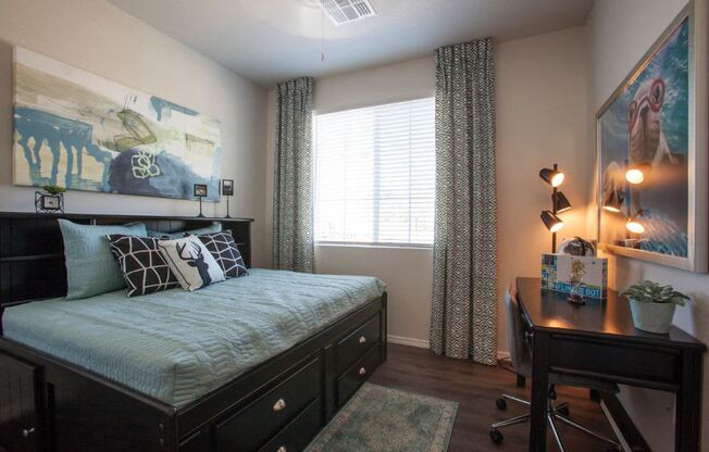 bedroom at San Vicente Townhomes in Phoenix AZ