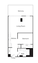 1 bed, 1 bath, 682 sqft, $1,595